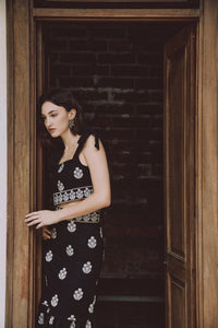 Begum Top - Black, White & Gold Rosewater House 