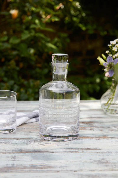 The Vintage List - Crystal Decanter with Ovals Design