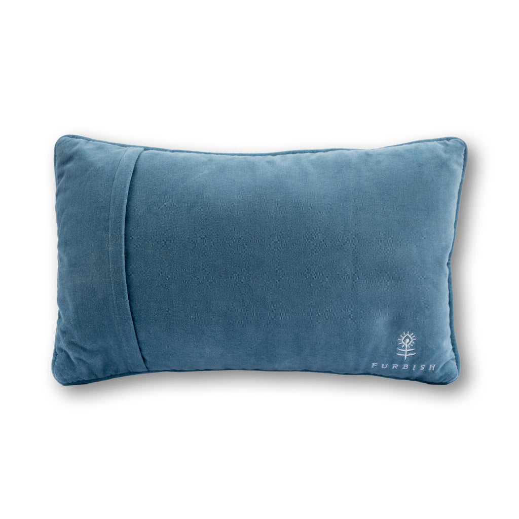 Overserved Needlepoint Pillow - velvet back