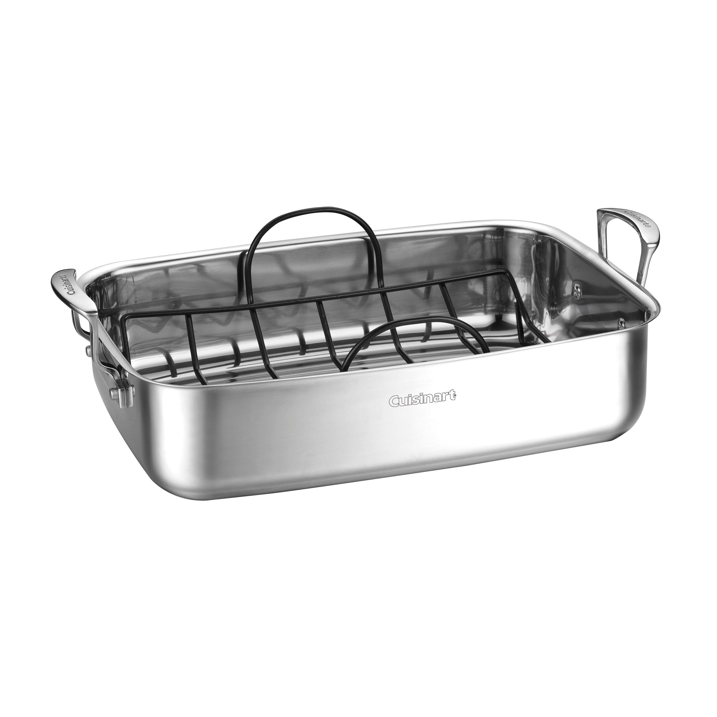 15" Stainless Steel Roaster with Nonstick Rack in Stainless Steel
