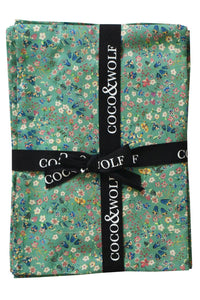 Oxford Pillowcase made with Liberty Fabric DONNA LEIGH GREEN - Coco & Wolf