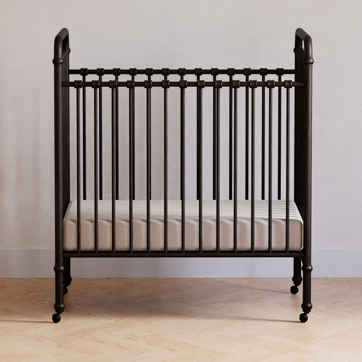 Abigail 3-in-1 Convertible Mini Crib in Vintage Iron