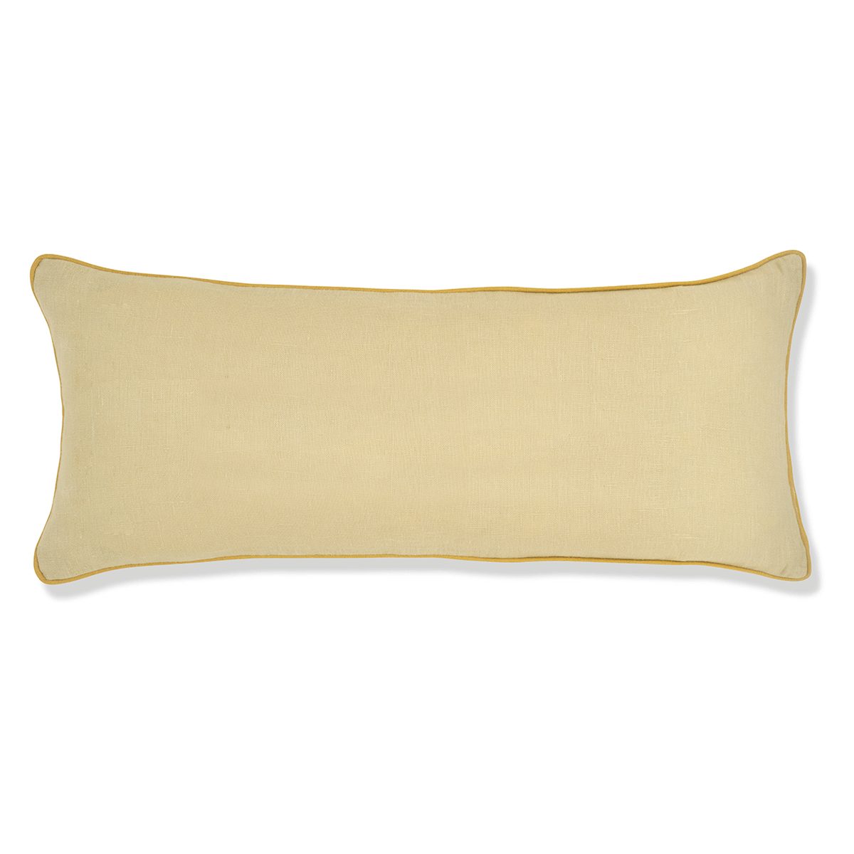 Cushion in Pale Gold with Ochre Piping featuring Trio of Leopard Embroideries