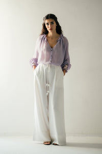 Pansy Blouse - Lilac Tops - Blouse Rosewater House