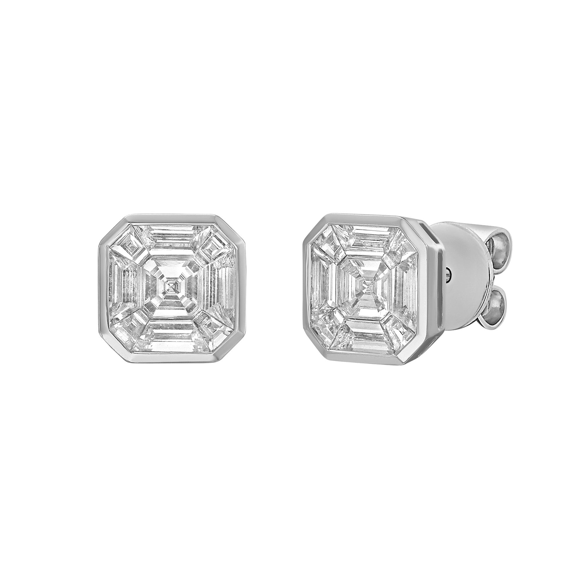 Paradis Diamond Stud Earrings - Jewelry - RUCHI New York