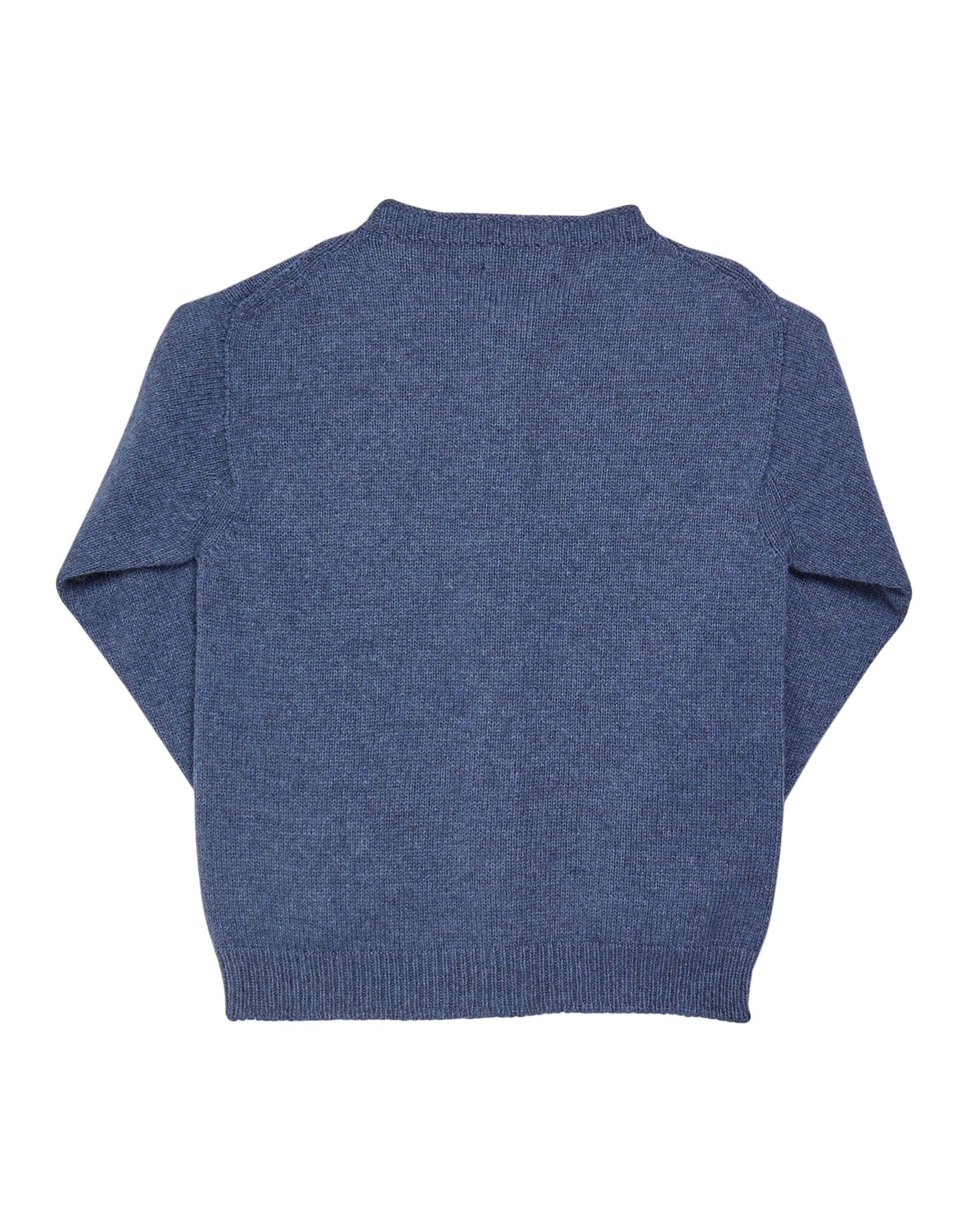 Blue sweater on a white background