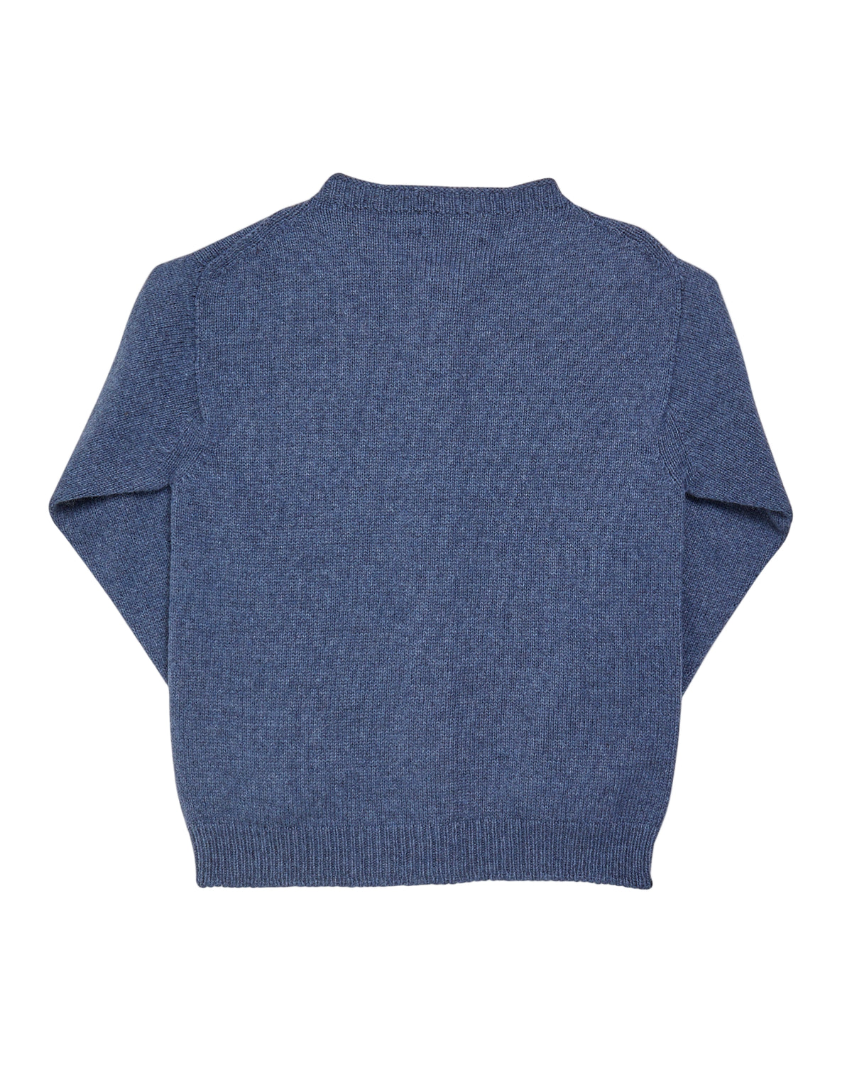 Blue sweater on a white background