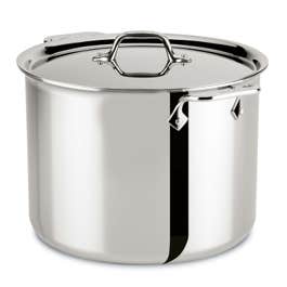 D3 Stainless 3-ply Bonded Cookware, Stockpot with lid, 12 quart