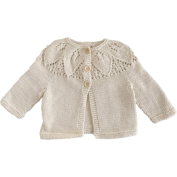 Cotton Lace Cardigan, Cream