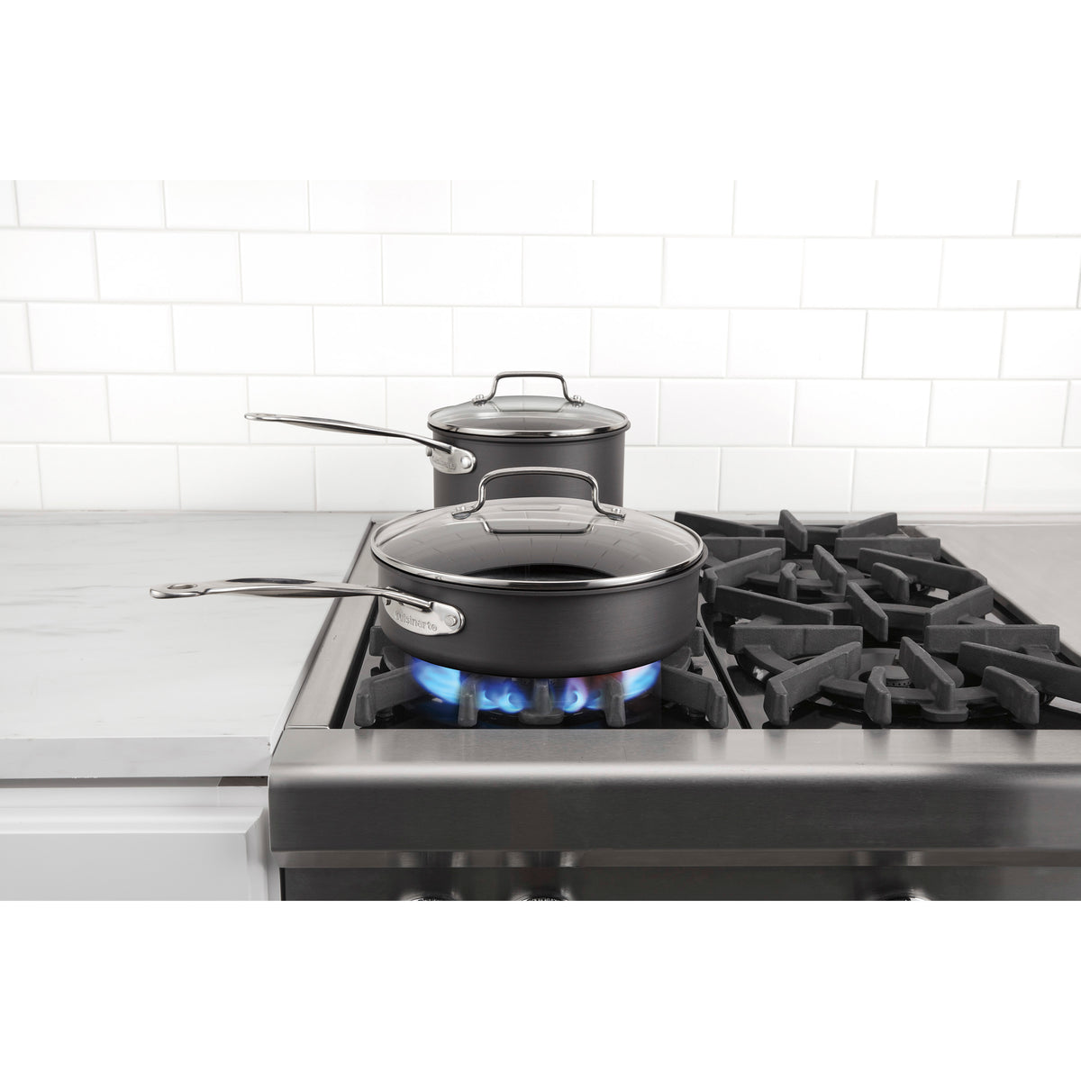 Chef's Classic® Nonstick Hard Anodized Cookware 13-Piece Set in Black