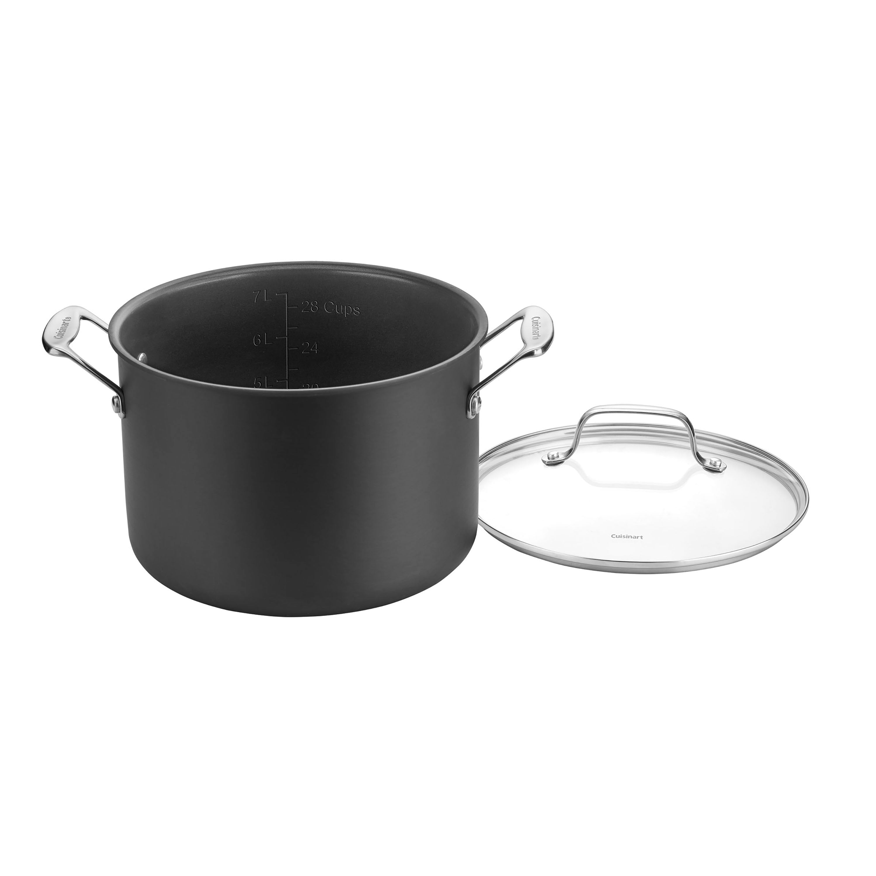 Chef's Classic™ Nonstick Hard Anodized 8 Quart Stockpot in Black