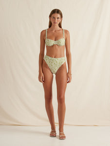 Mid High Cut Bikini Bottom