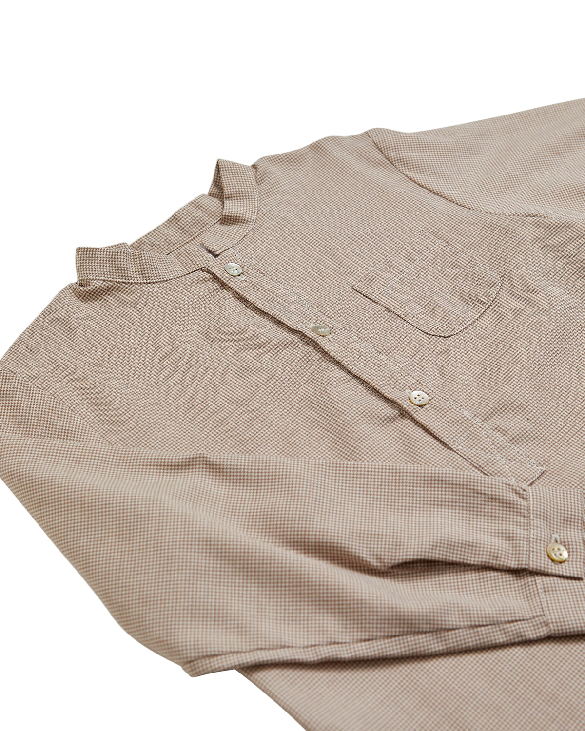 Pereprine Shirt in Beige Minicheck