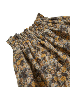 Floral patterned fabric with a white background