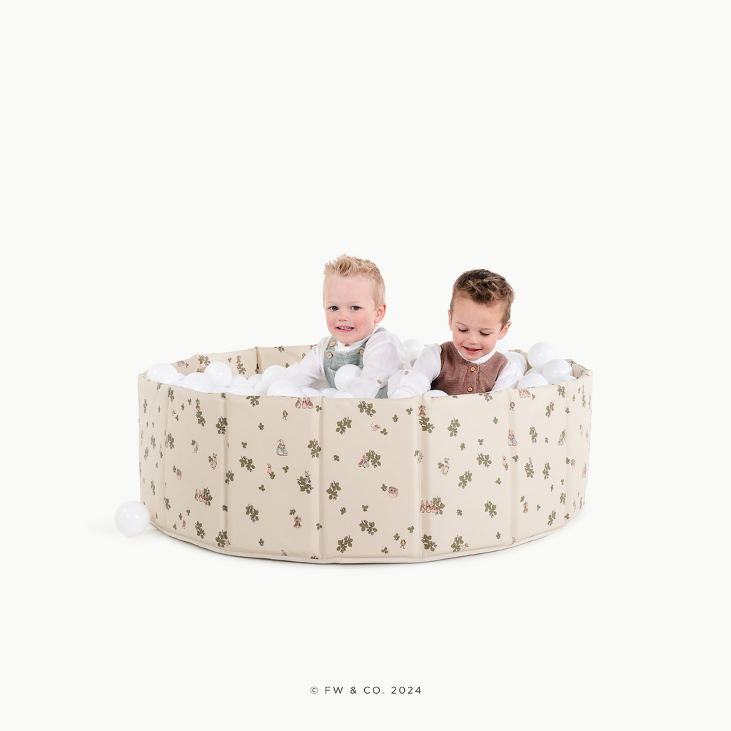 Peter Rabbitª@little boys playing in ball pit