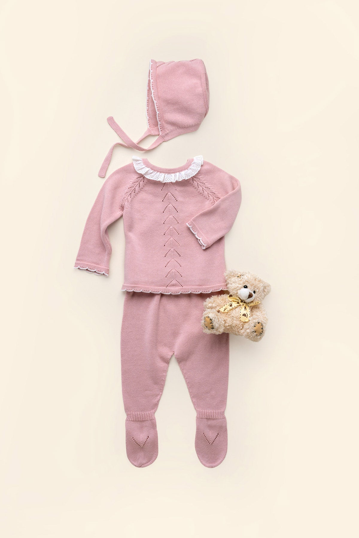 Isabella Baby Set in Rose Petal