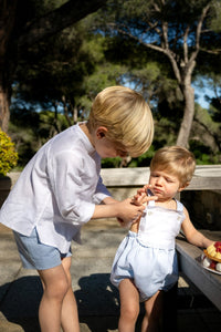 Lawrence Linen Shirt in Cloud White