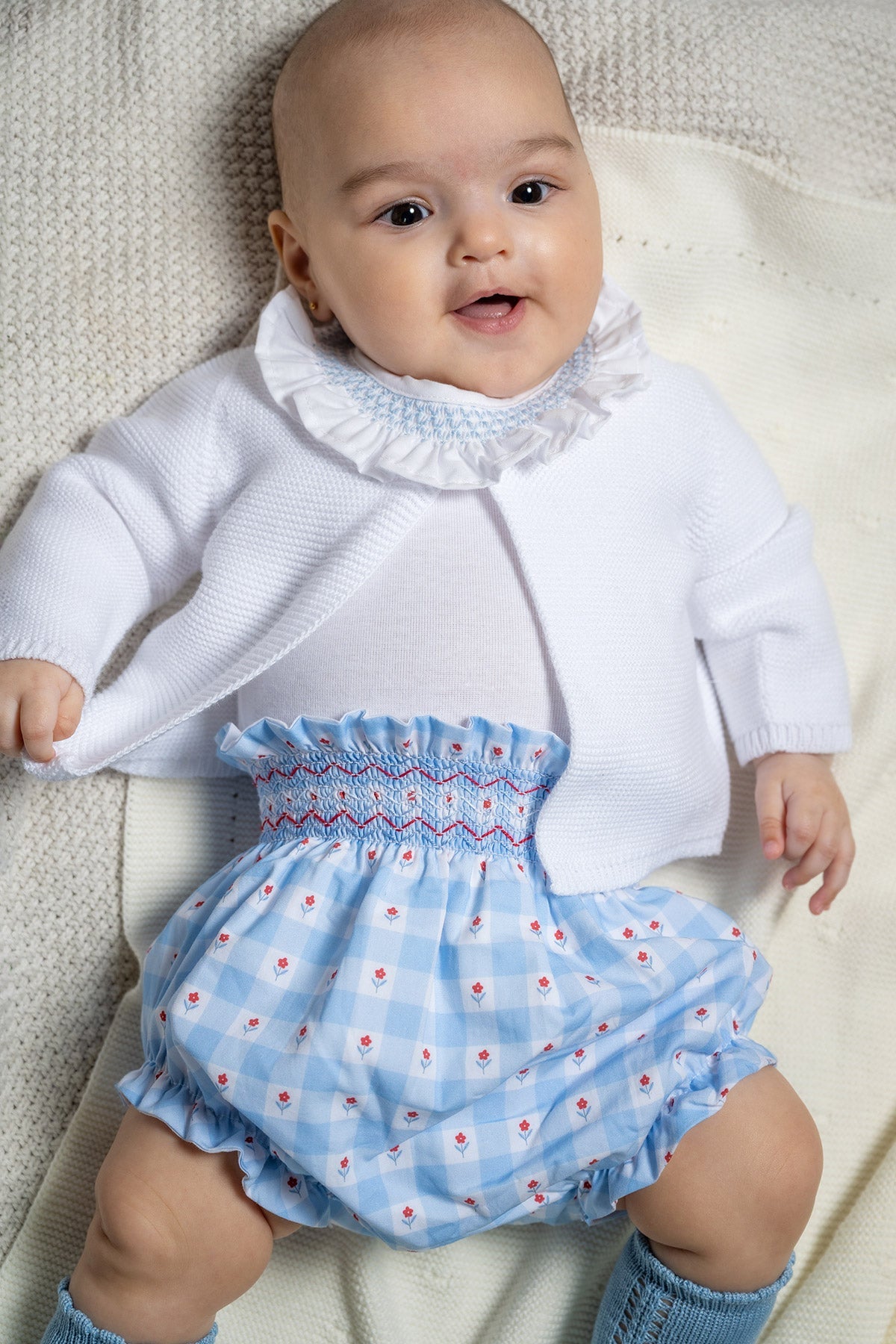 Emma Bloomers in Blue & Flowers