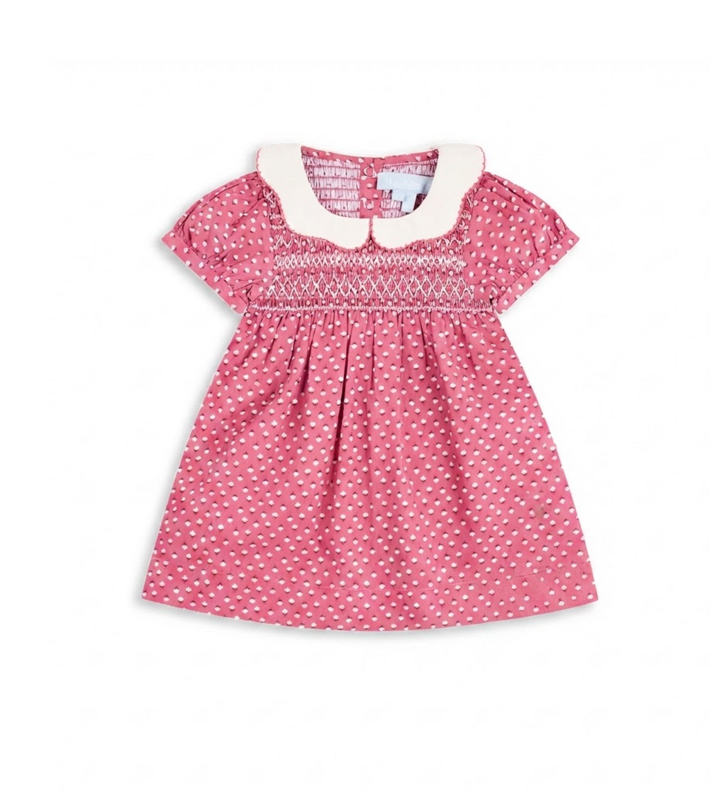 The Tiny Mina Nap Dress in Poppy Half Drop Rose