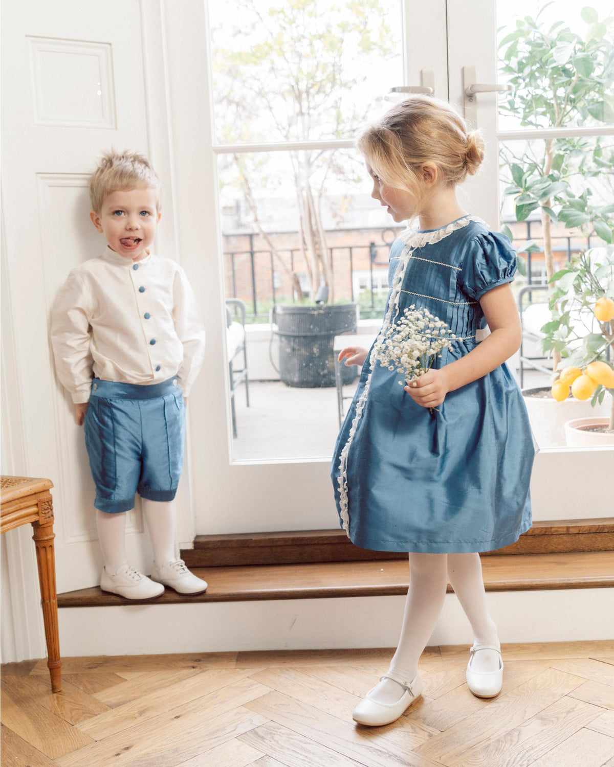 Philipe Shirt Silk Blue