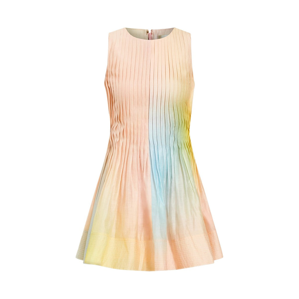 Philippa Pintuck Mini Dress in Sorbet Haze