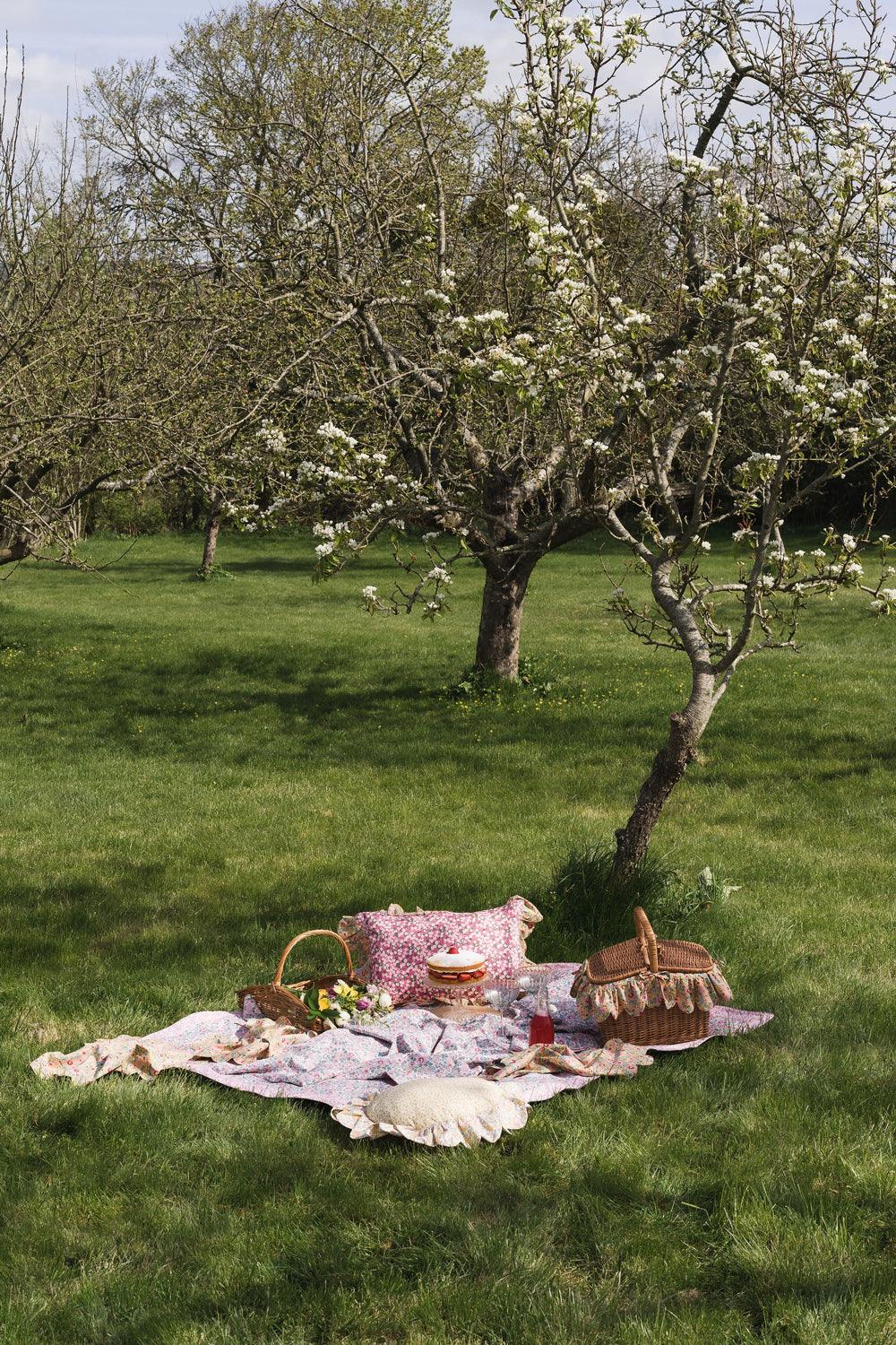 Coco and Wolf Picnic Blanket Liberty Fabric BETSY CANDY FLOSS