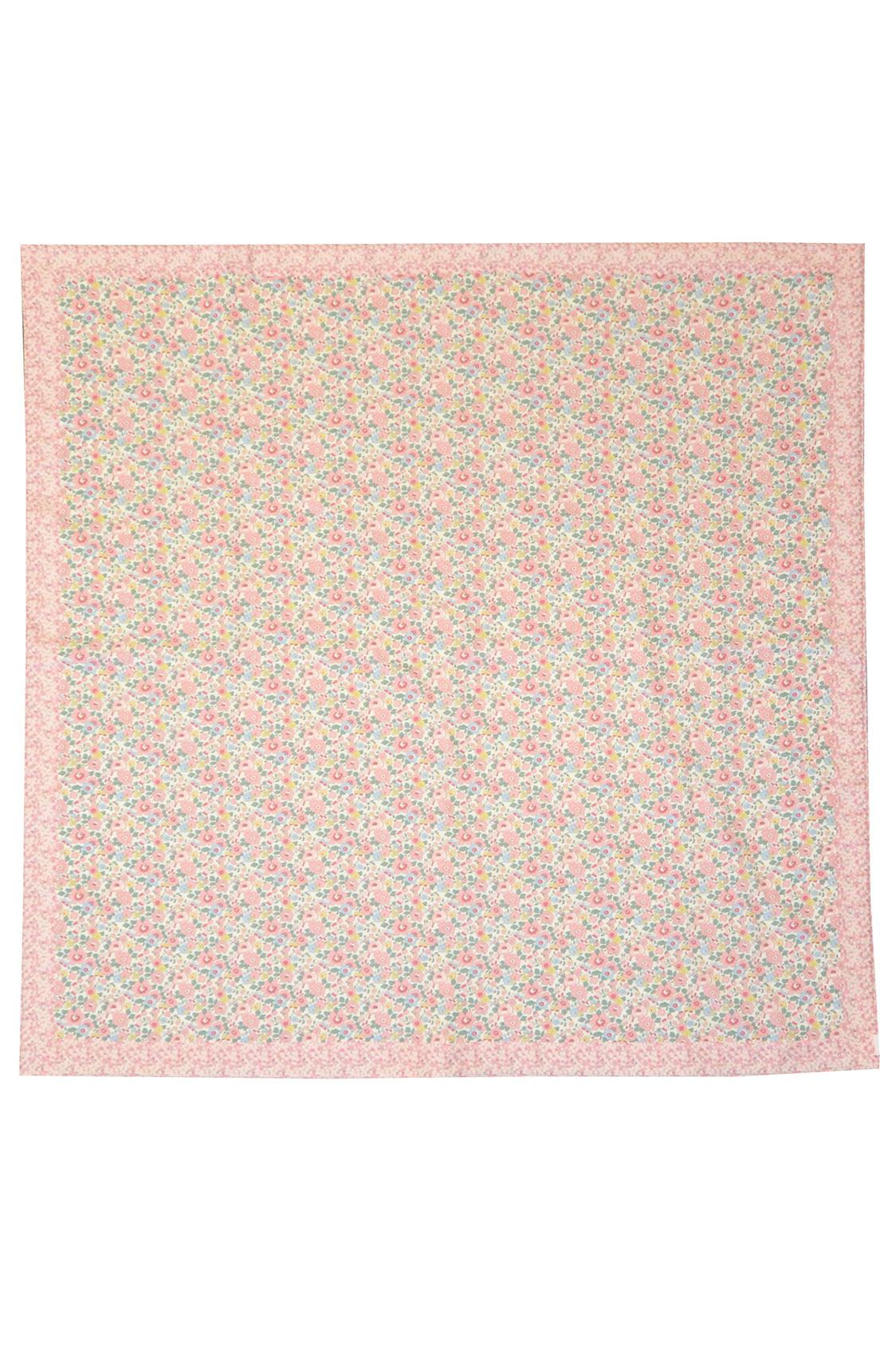 Picnic Blanket made with Liberty Fabric BETSY CANDY FLOSS & MITSI VALERIA PINK - Coco & Wolf