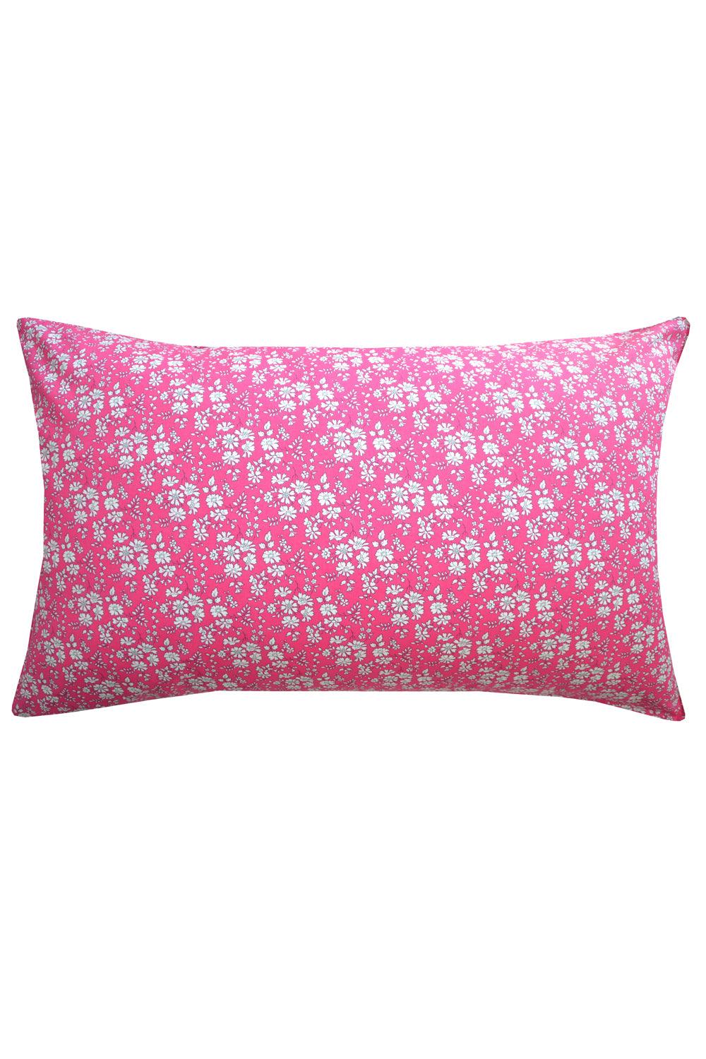 Pillowcase made with Liberty Fabric CAPEL FUCHSIA - Coco & Wolf