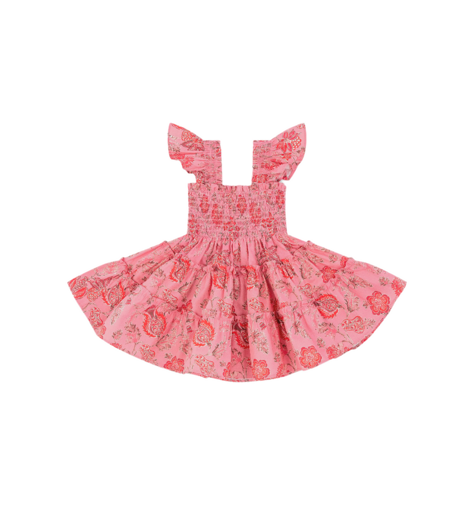 The Baby Ellie Nap Dress in Pink Pimlico Floral