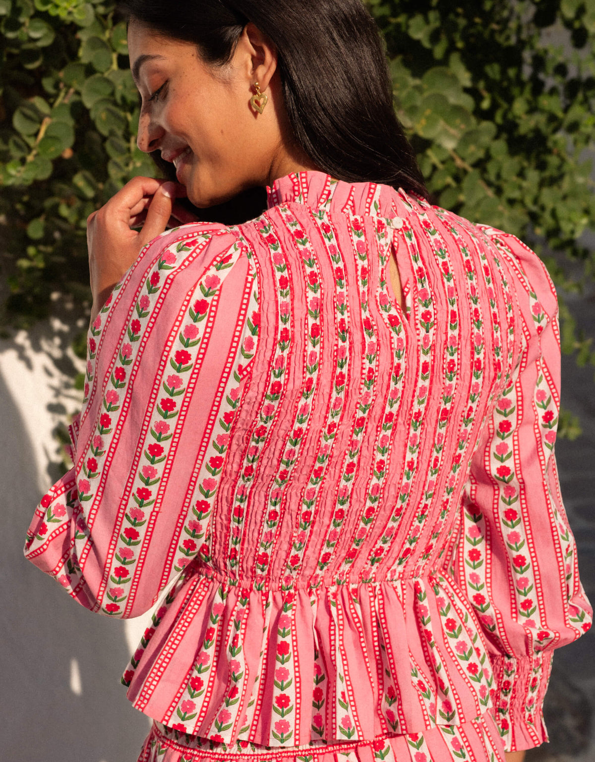 Pink City Prints Alpine Rose Isabel Top