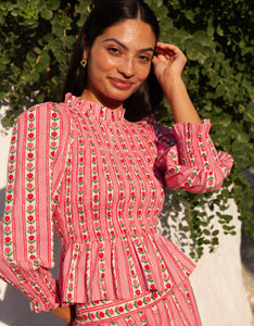 Pink City Prints Alpine Rose Isabel Top