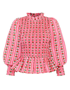 Pink City Prints Alpine Rose Isabel Top