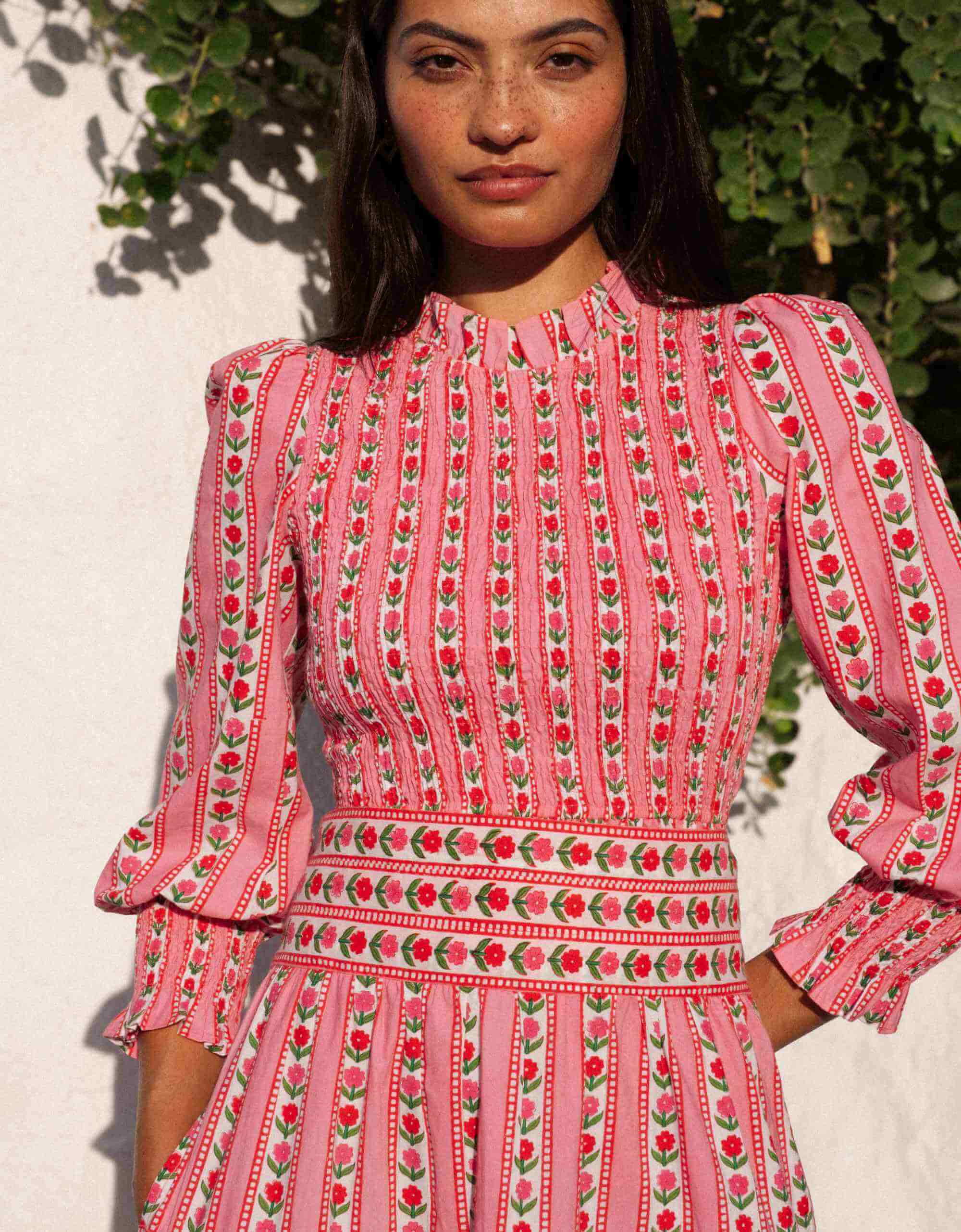 Rah Rah Skirt | Pink Maxi | Screen Print Cotton | Over The Moon