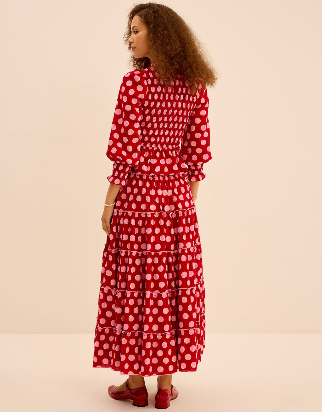 Pink City Prints Berry Polka Isabel Top