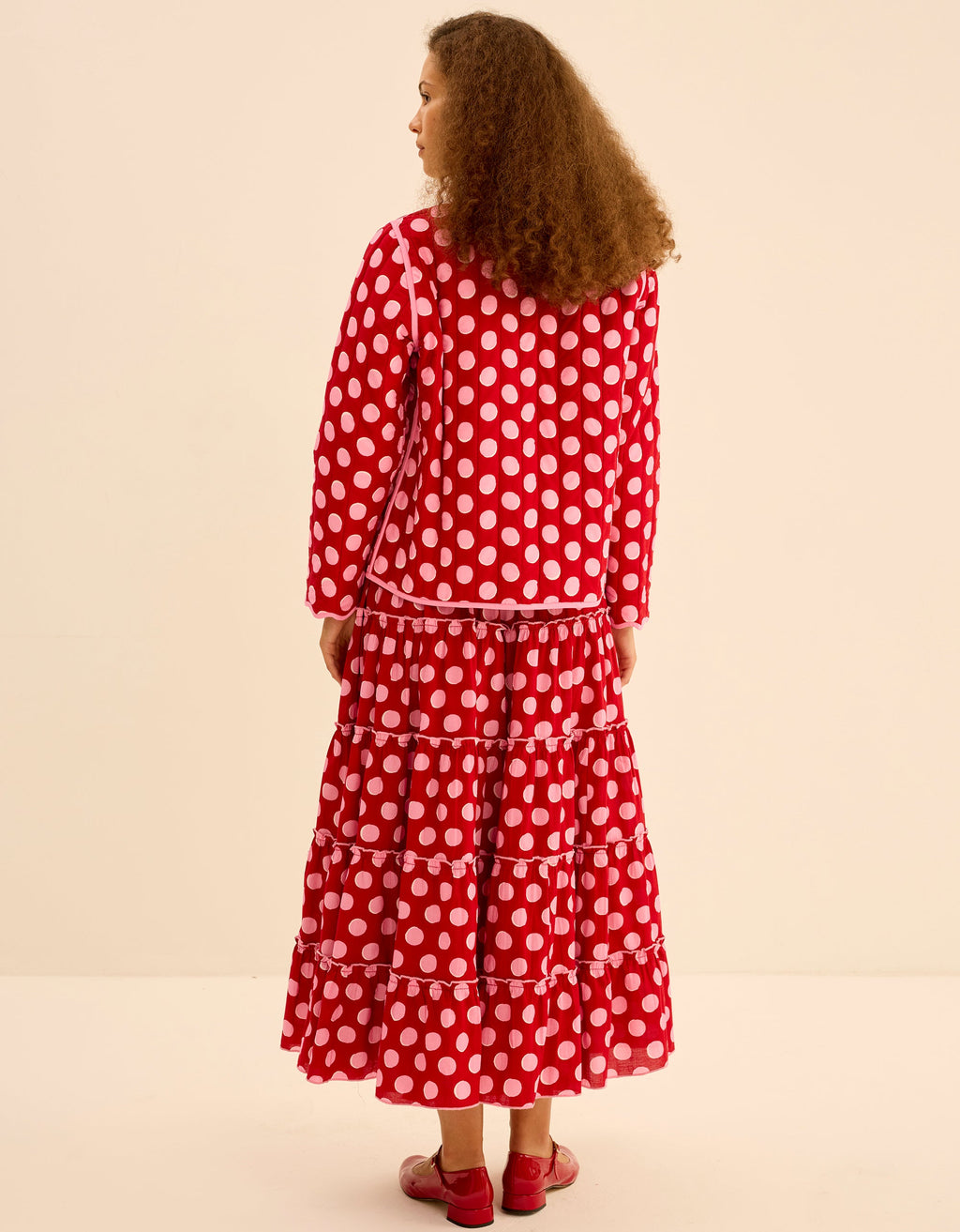 Pink City Prints Berry Polka Penny Jacket