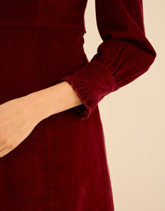 Pink City Prints Bordeaux Cord Florentina Dress