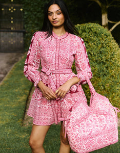 Pink City Prints Burgundy Patchwork Gemma Mini