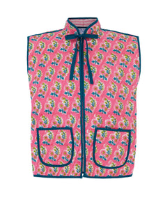 Pink City Prints Candy Zinnia Maggie Gilet