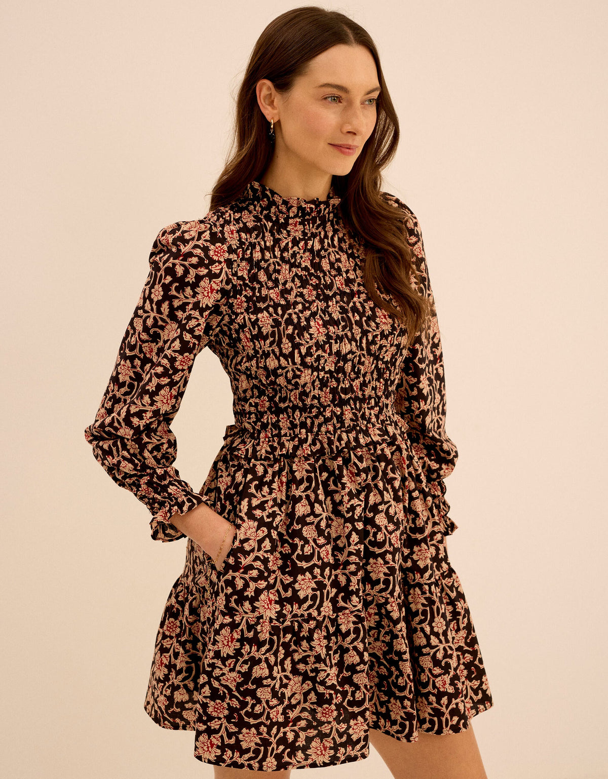 Pink City Prints Chanderi Jaal Isabel Mini