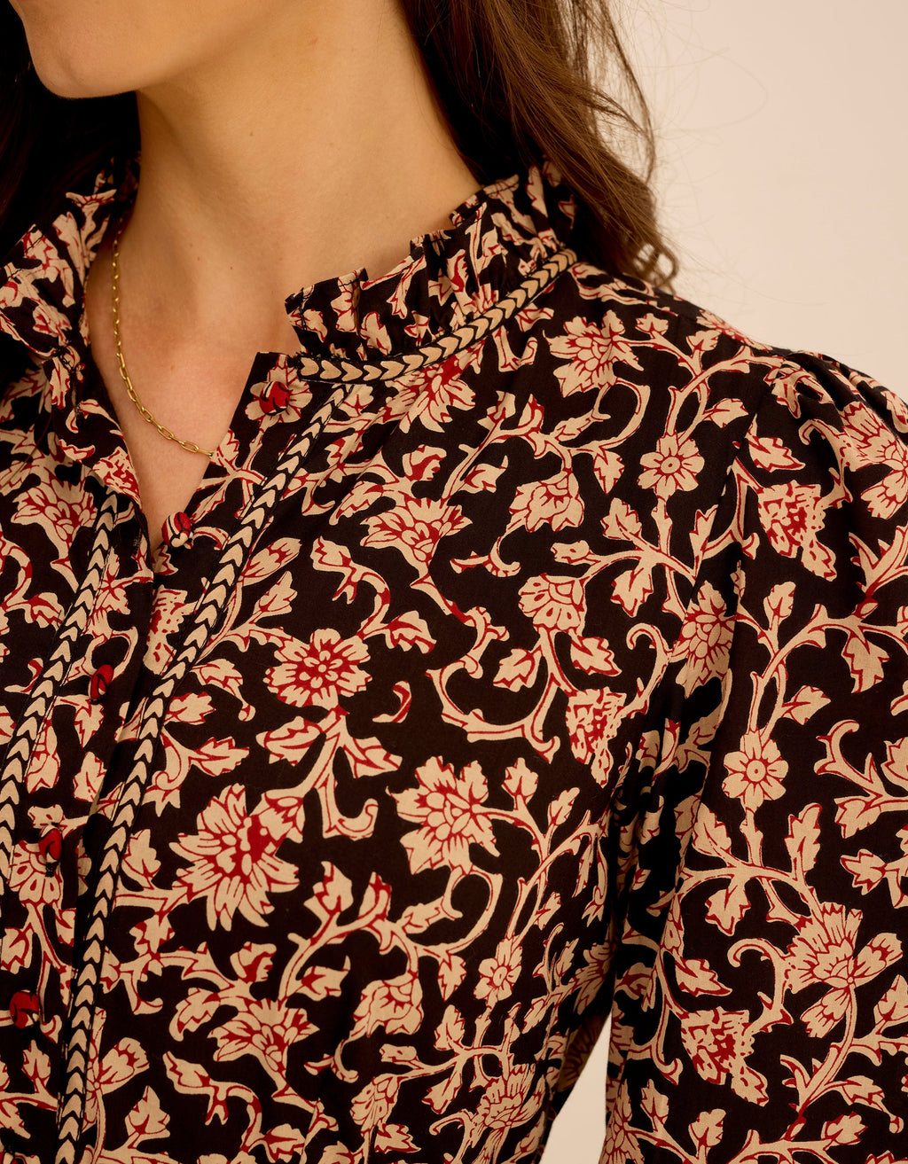 Pink City Prints Chanderi Jaal Matilda Dress