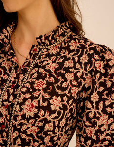 Pink City Prints Chanderi Jaal Matilda Dress