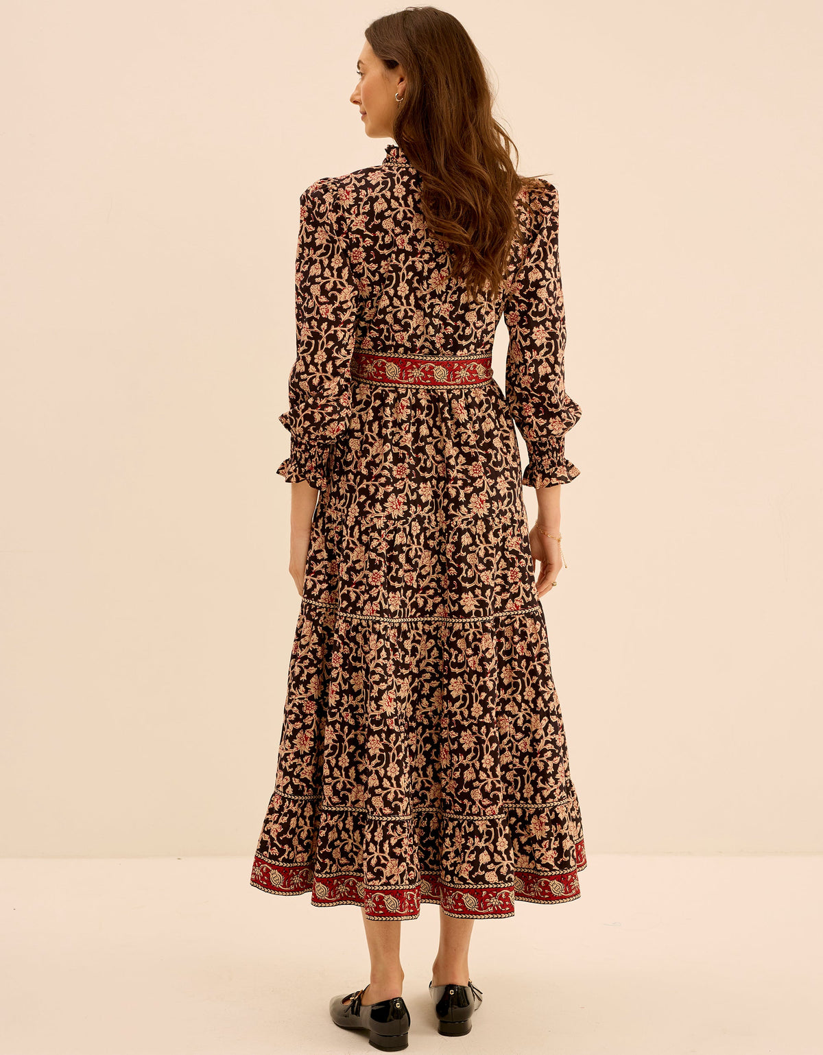 Pink City Prints Chanderi Jaal Matilda Dress