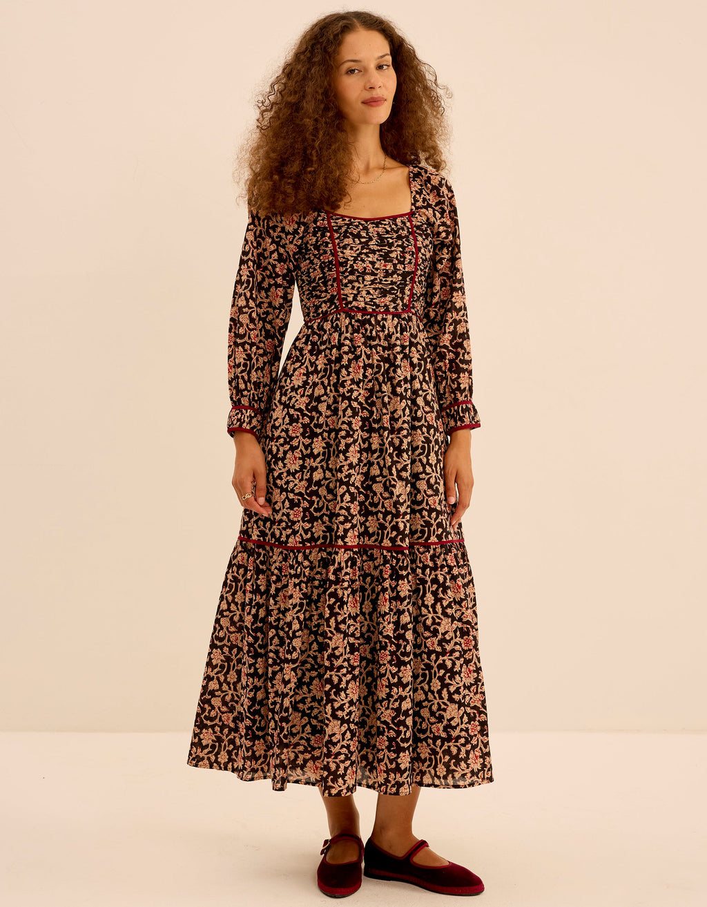 Pink City Prints Chanderi Jaal Riley Dress