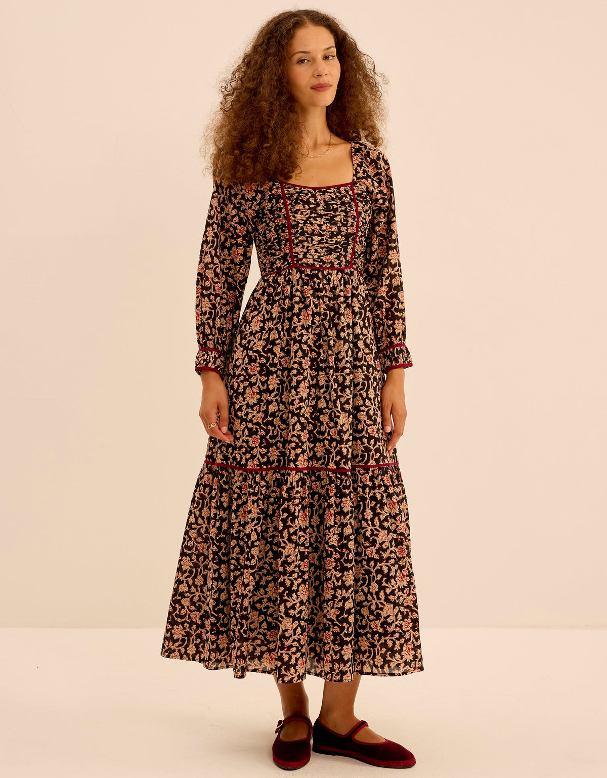 Pink City Prints Chanderi Jaal Riley Dress