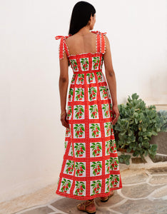 Pink City Prints Cherry Picnic Immy Dress