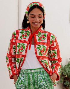 Pink City Prints Cherry Picnic Penny Jacket