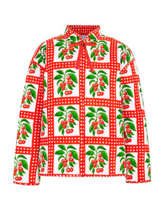 Pink City Prints Cherry Picnic Penny Jacket