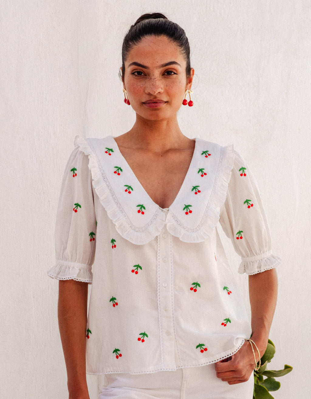 Pink City Prints Cherrylicious Ava Blouse