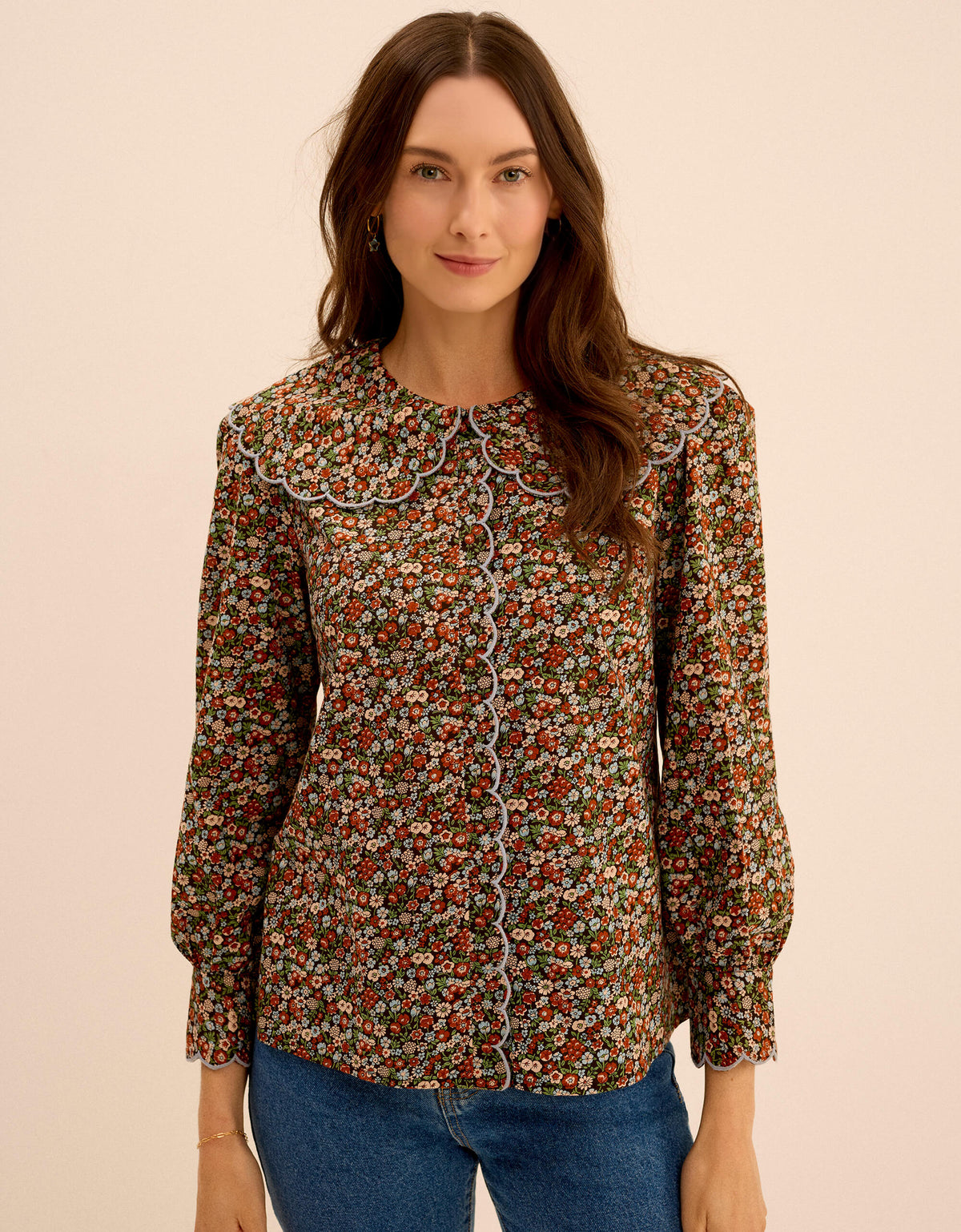 Pink City Prints Cinnamon Meadow Apple Blouse