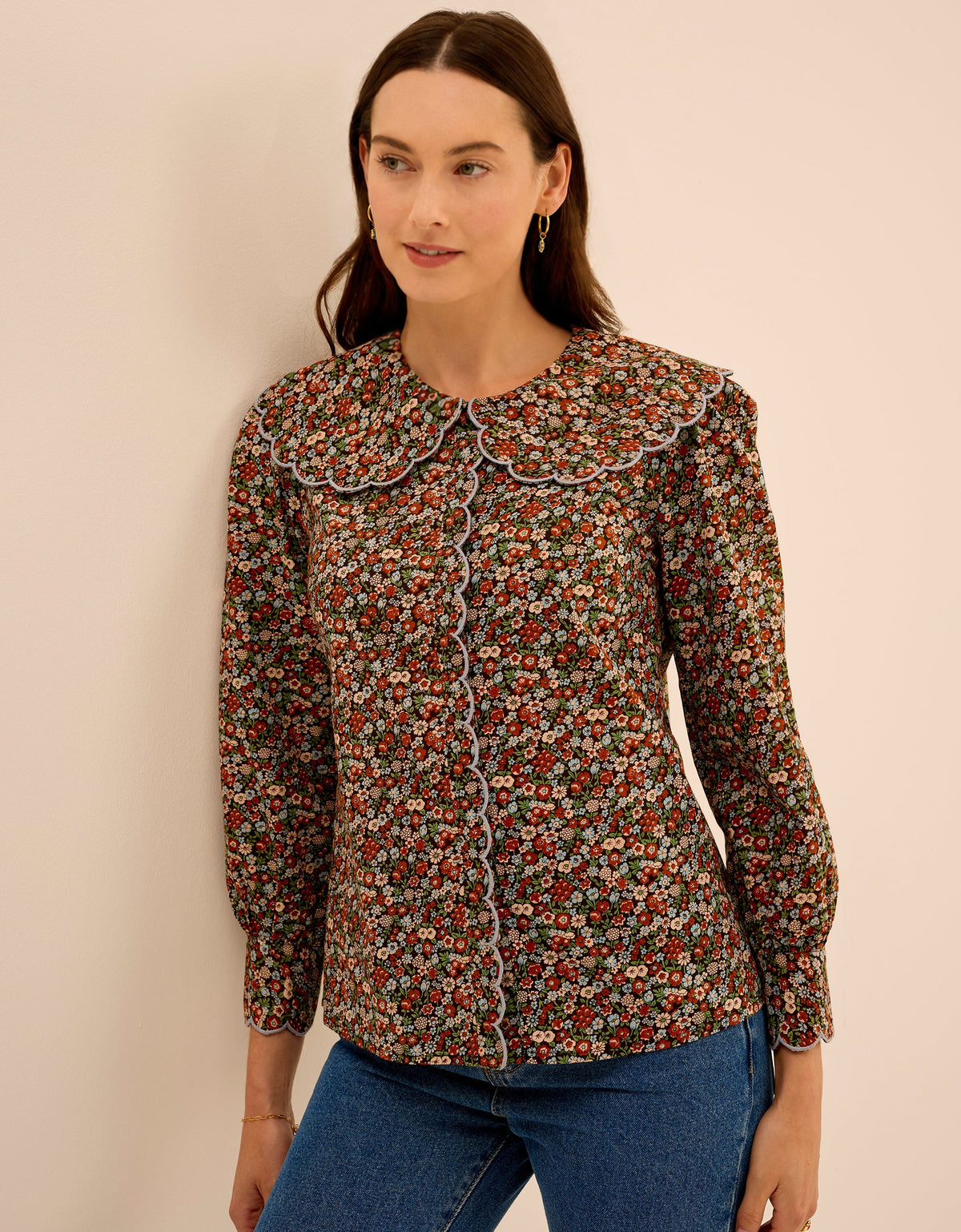 Pink City Prints Cinnamon Meadow Apple Blouse